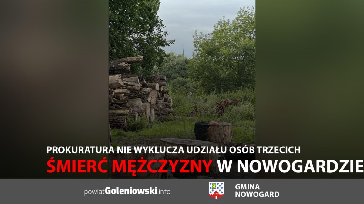 Śmierć mężczyzny w&nbsp;Nowogardzie. Prokuratura nie&nbsp;wyklucza udziału osób trzecich