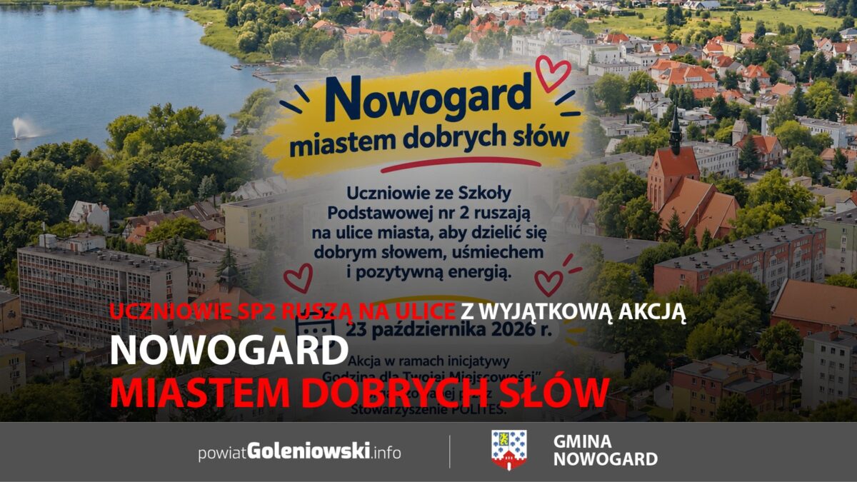 Nowogard miastem dobrych słów. Uczniowie SP2 ruszą na&nbsp;ulice z&nbsp;wyjątkową akcją